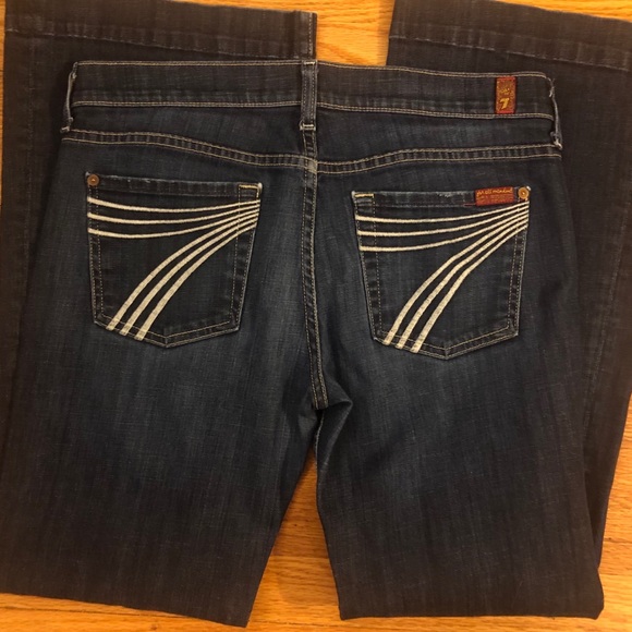 7 For All Mankind Denim - 7 For All Mankind Dojo Dark Wash Jeans Size 29